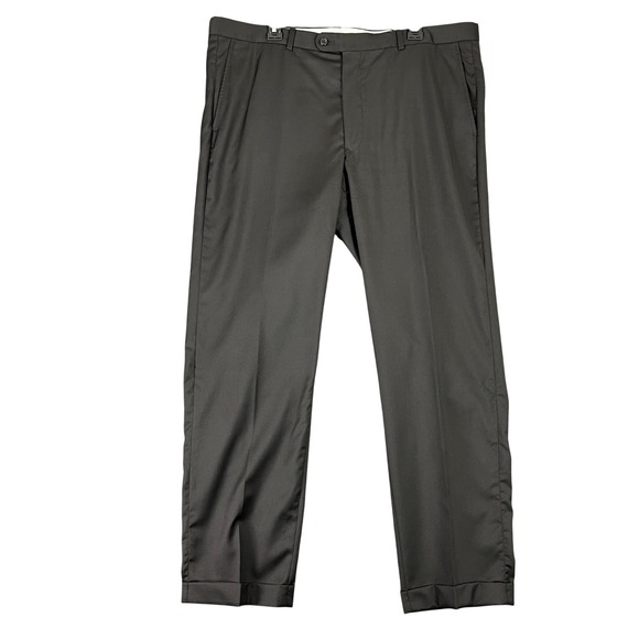 Joseph Abboud Reda Super 150s Wool Dress Pants Men 40 Luxury Tailored Formal